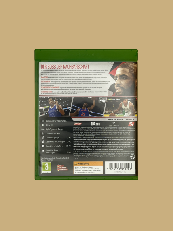Xbox one nba 2k18 back