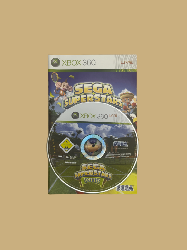 Xbox 360 sega superstars tennis booklet