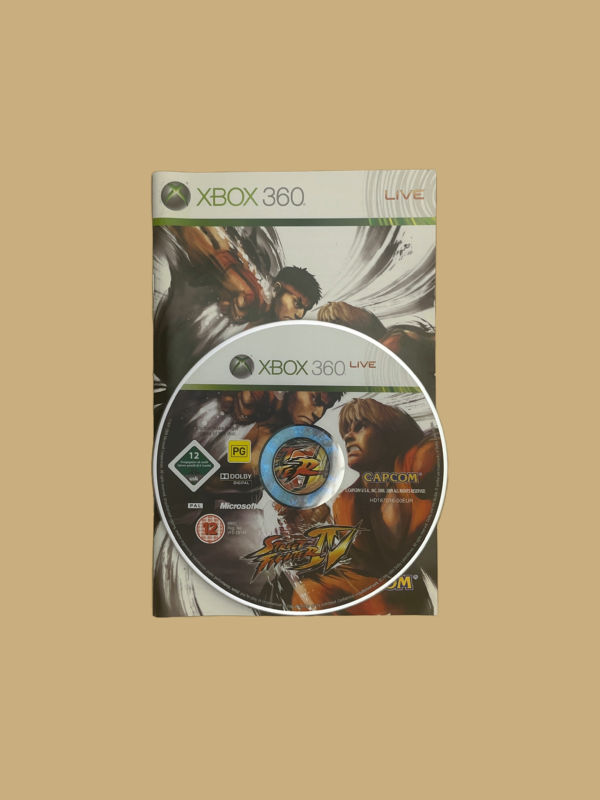 Xbox 360 street fighter iv booklet