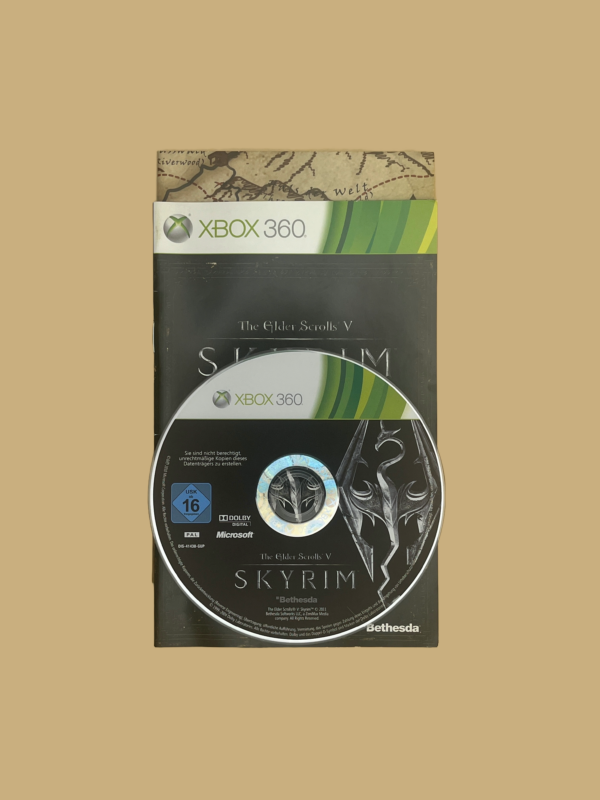 Xbox 360 the elder scrolls v skyrim booklet