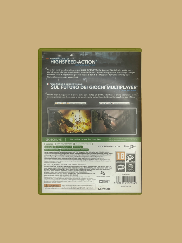 Xbox 360 titanfall back