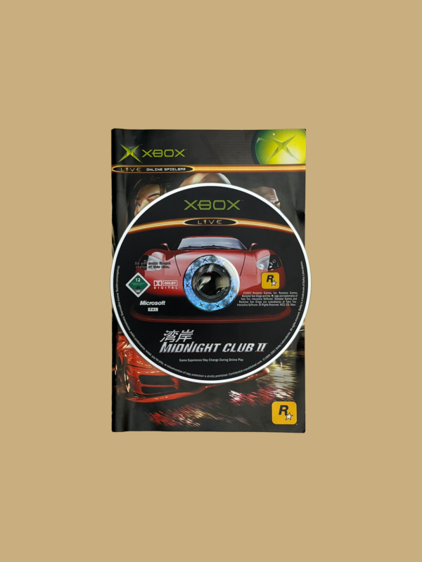Xbox midnight club 2 booklet
