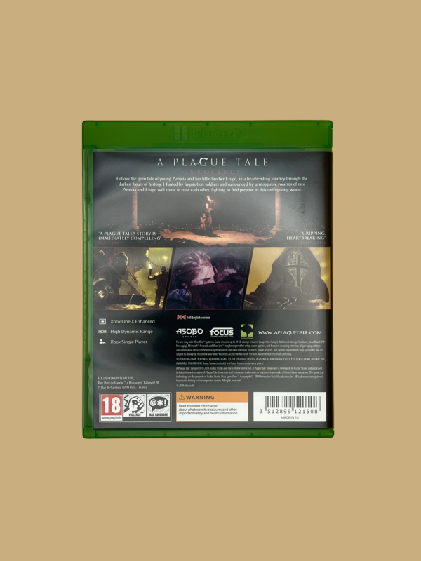 Xbox one a plague tale innocence back