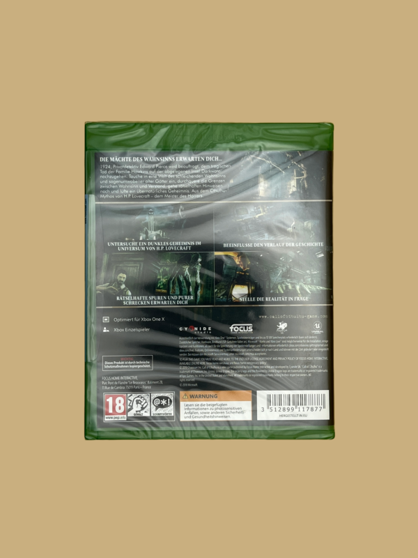 Xbox one call of cthulhu back