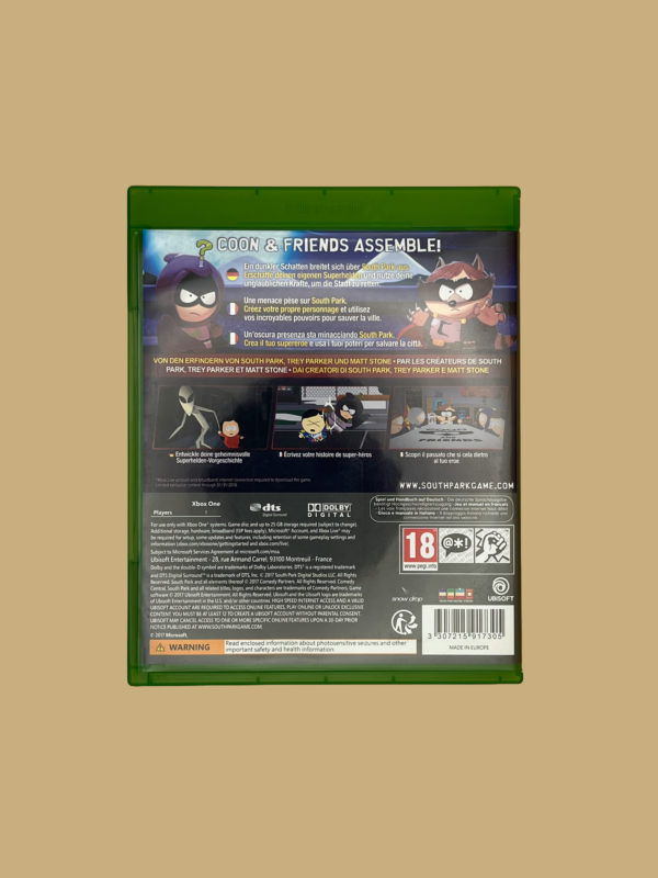 Xbox one south park the fractured but whole back