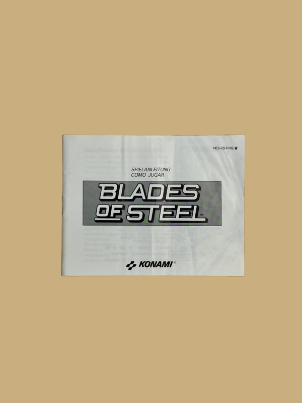 Nes blades of steel booklet front