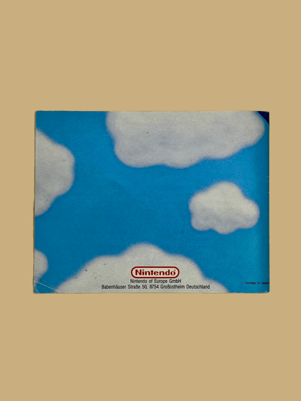 Nes super mario bros. 2 mit booklet booklet back