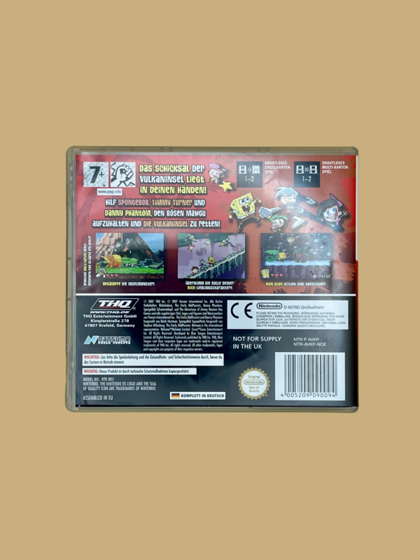 Nintendo ds spongebob und seine freunde schlacht um die vulkaninsel back