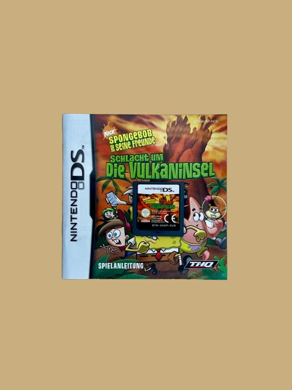 Nintendo ds spongebob und seine freunde schlacht um die vulkaninsel booklet