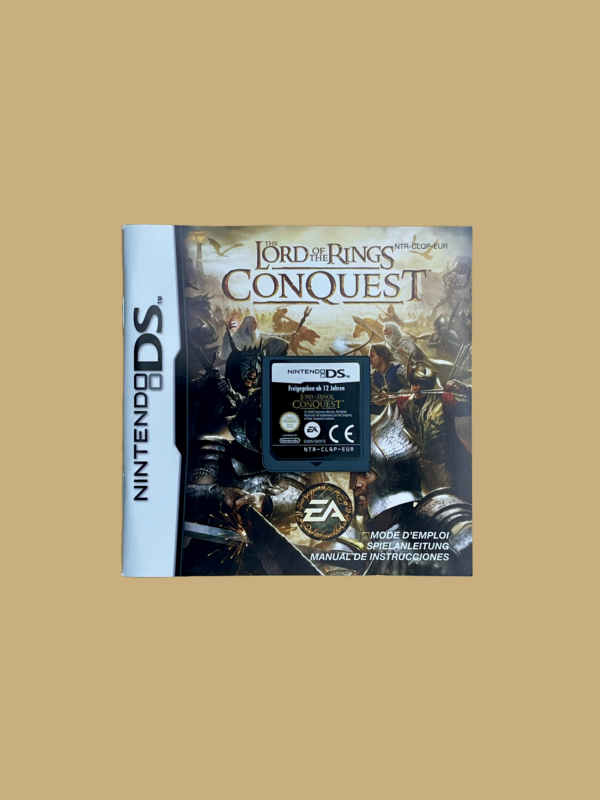 Nintendo ds the lord of the rings conquest booklet