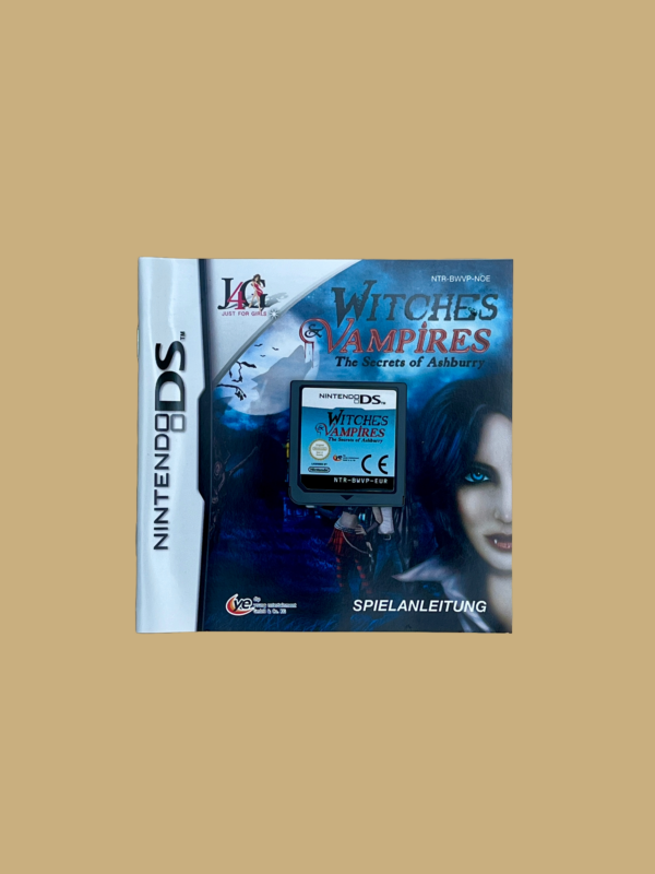 Nintendo ds witches & vampires the secrects of ashburry booklet