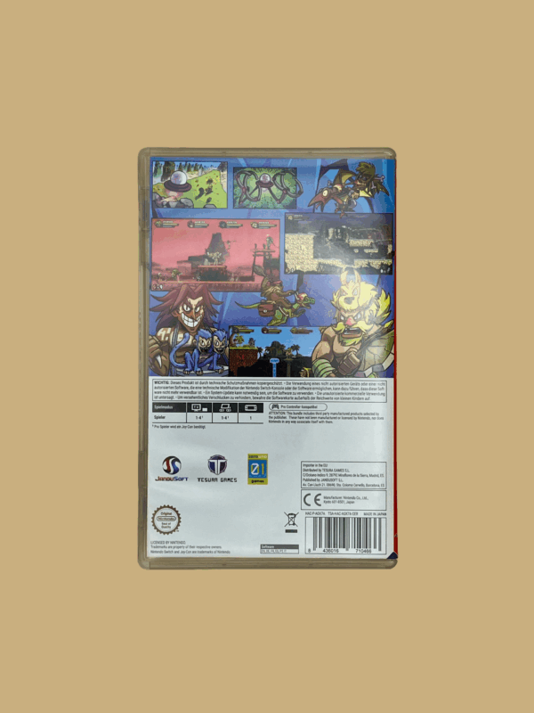 Nintendo switch caveman warriors deluxe edition back