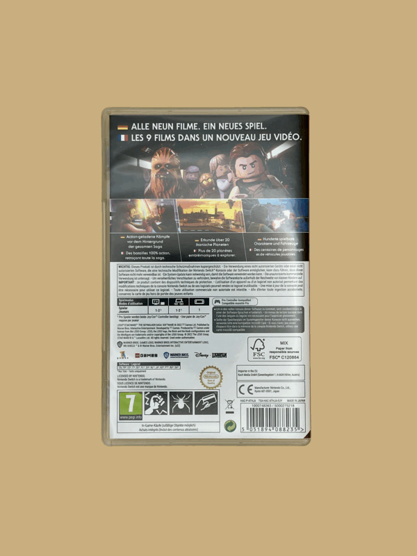 Nintendo switch lego star wars the skywalker saga back