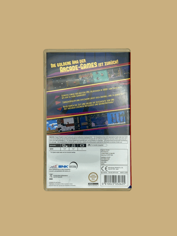 Nintendo switch snk 40th anniversary collection back