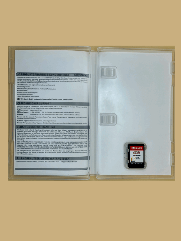 Nintendo switch this is the police modul