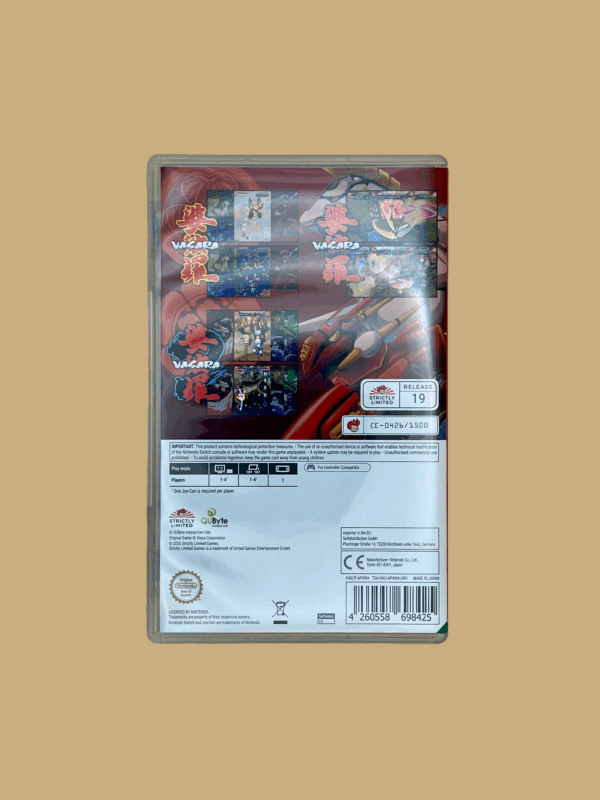 Nintendo switch vasara collection game back