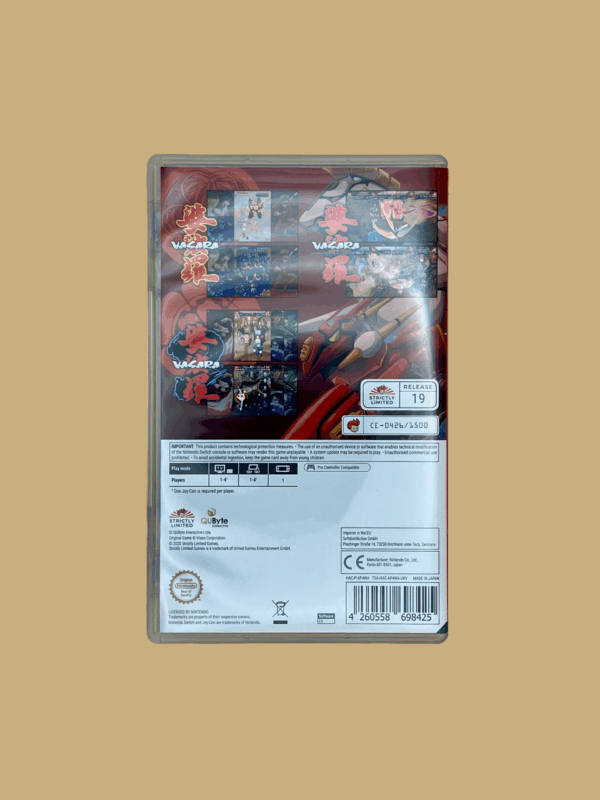 Nintendo switch vasara collection game back