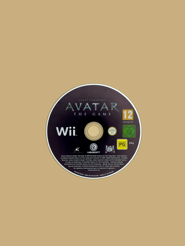 Nintendo wii avatar das spiel disc