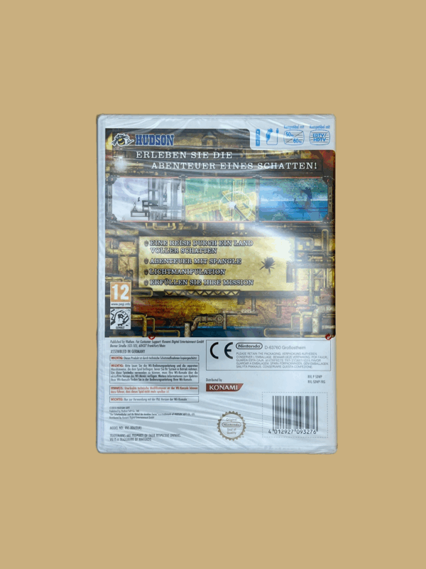 Nintendo wii der schattenläufer und die rätsel des dunklen turms back