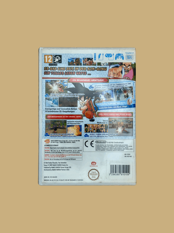 Nintendo wii dragon ball revenge of king piccolo back