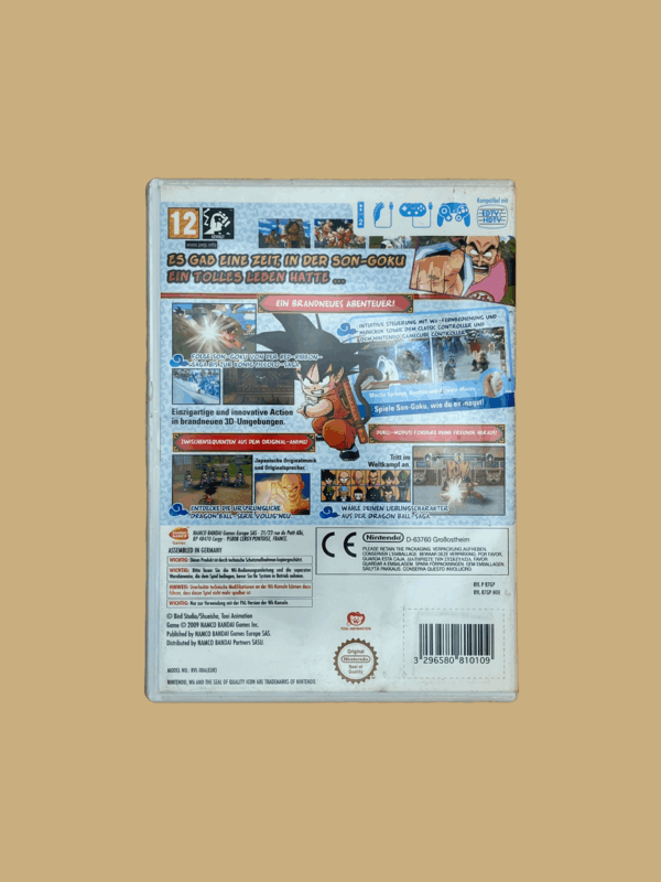 Nintendo wii dragon ball revenge of king piccolo back