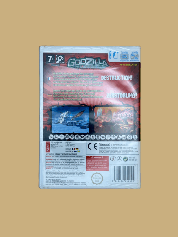 Nintendo wii godzilla unleashed back