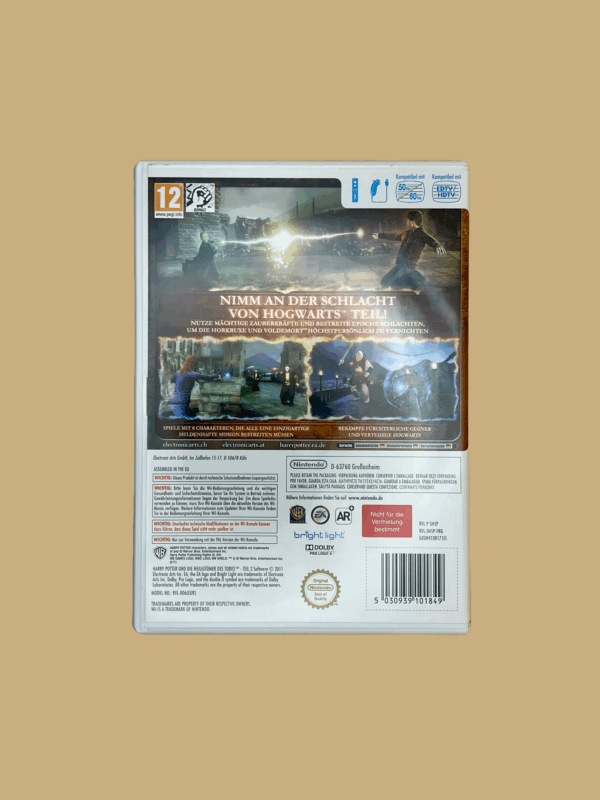 Nintendo wii harry potter und die heiligtümer des todes teil 2 back