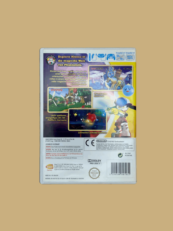 Nintendo wii klonoa back