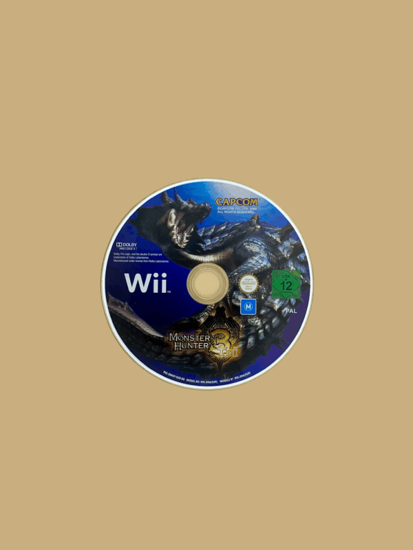 Nintendo wii monster hunter 3 tri disc