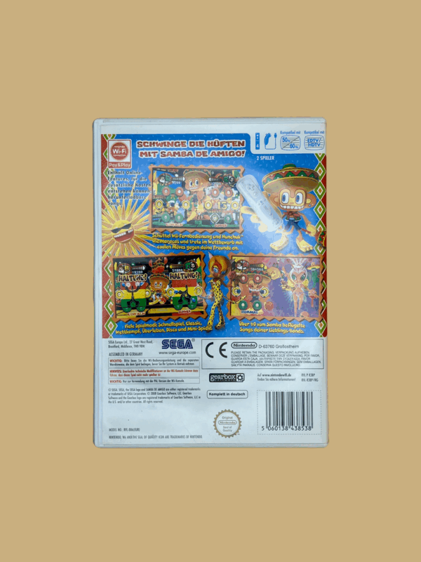 Nintendo wii samba de amigo back