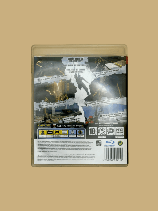 Playstation 3 bionic commando back
