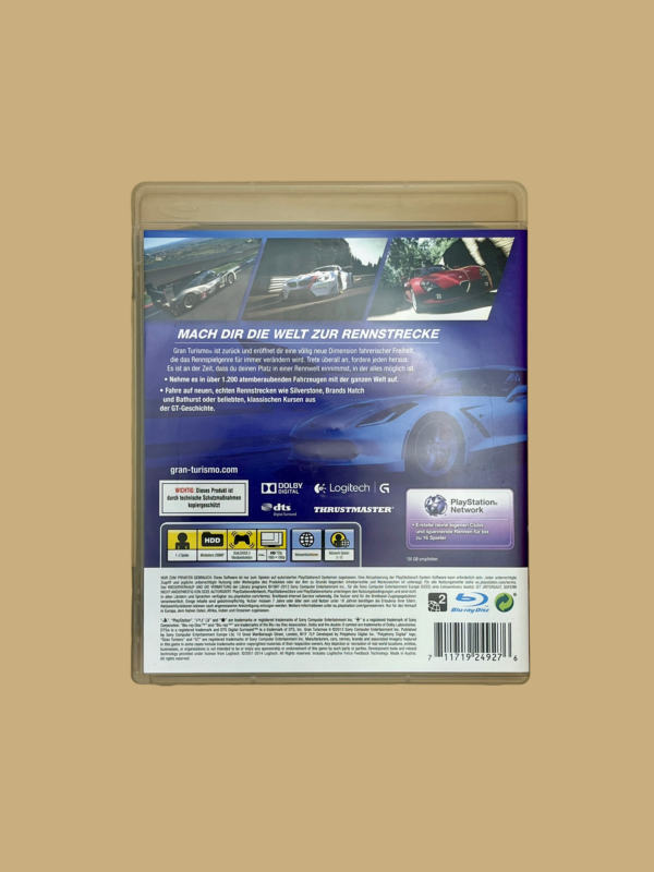 Playstation 3 gran turismo 6 back