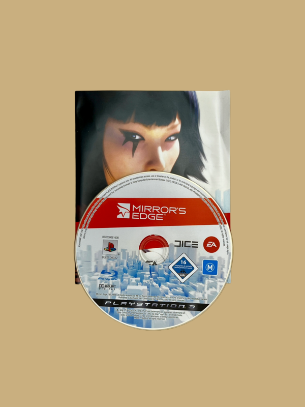Playstation 3 mirror's edge disc