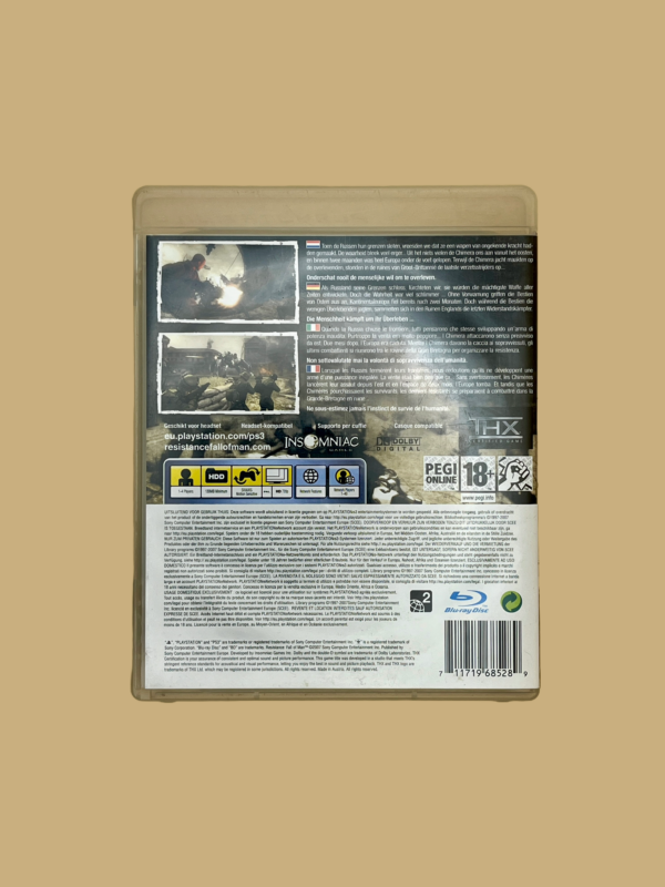 Playstation 3 resistance fall of man back