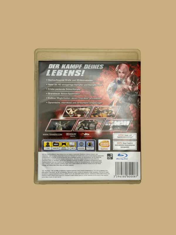 Playstation 3 tekken 6 back