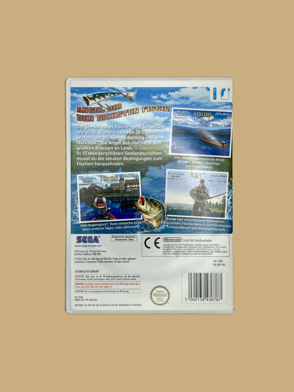Wii sega bass fishing back