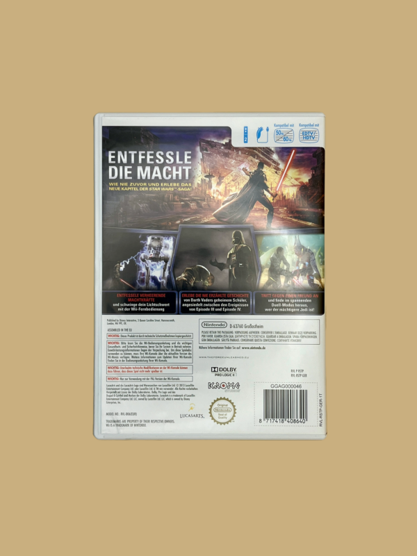 Wii star wars the force unleashed back