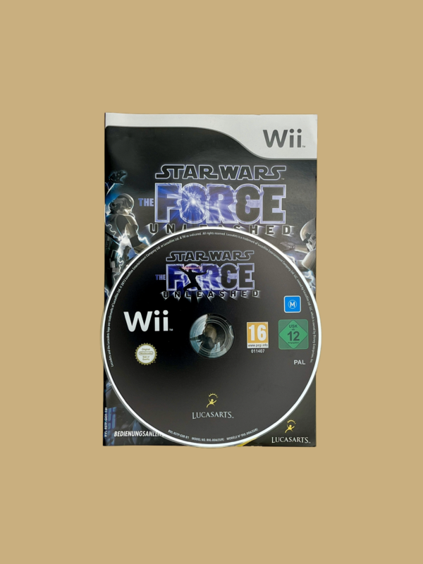 Wii star wars the force unleashed disc