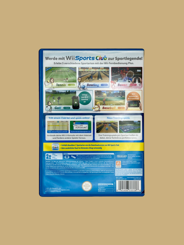 Wii u wii sports club back