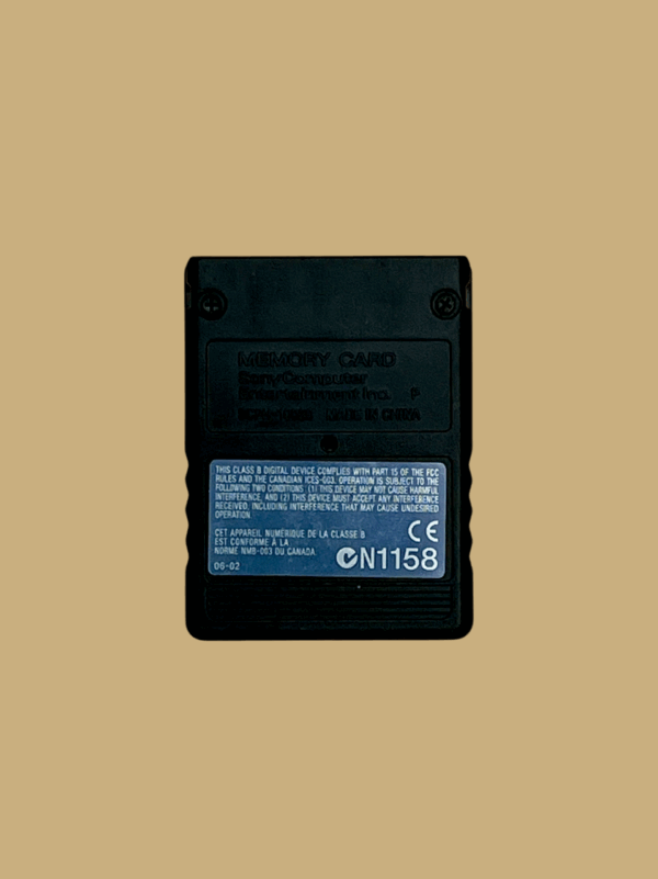 Sony Playstation 2 (PS2): 8MB Memory Card Schwarz (Model SCPH-10020) - Image 2