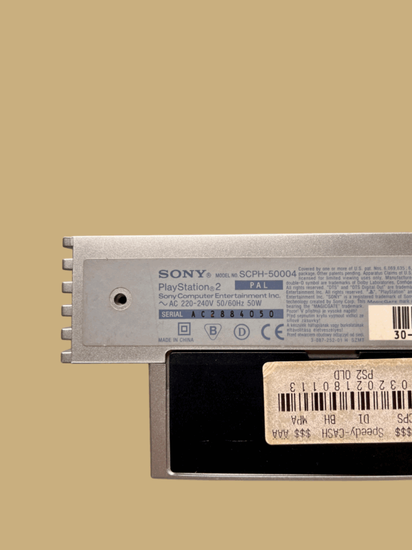 Sony Playstation 2 (PS2): Fat Silber (Model SCPH-50004) - Image 4