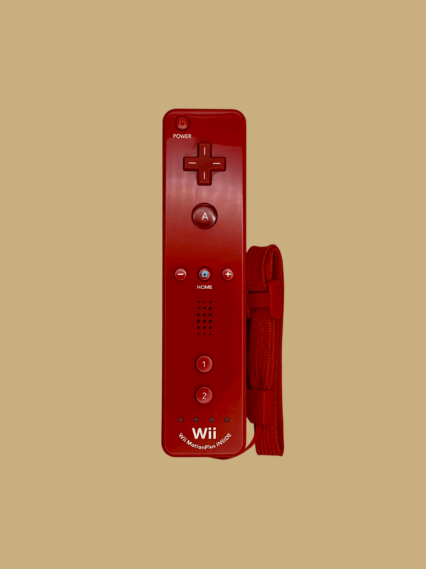 Nintendo Wii: Remote Motion Plus Controller Rot (Model RVL-036)