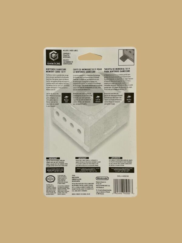 Nintendo GameCube: Memory Card (Model 1019) - Image 2