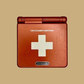 Nintendo Game Boy Advance SP: Swiss Gamer Edition (Model AGS-001)