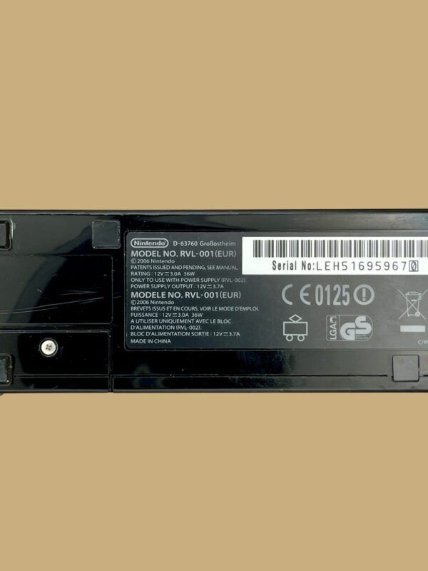Nintendo Wii schwarz (Model RVL-001 EUR) – Bild 3