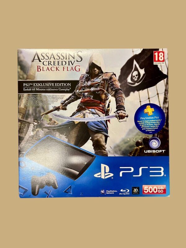 Sony Playstation 3 (PS3): 500GB Assassin's Creed VI Black Flag Bundle
