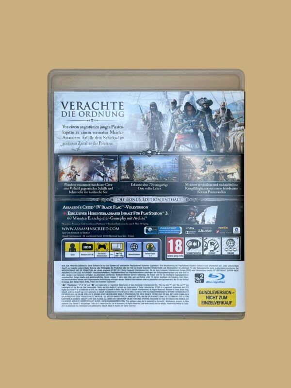 Sony Playstation 3 (PS3): 500GB Assassin's Creed VI Black Flag Bundle – Bild 8